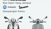 Piaggio Indonesia Hadirkan Layanan Free Pick-Up Service Piaggio Vespa Selama Masa #DiRumahAja
