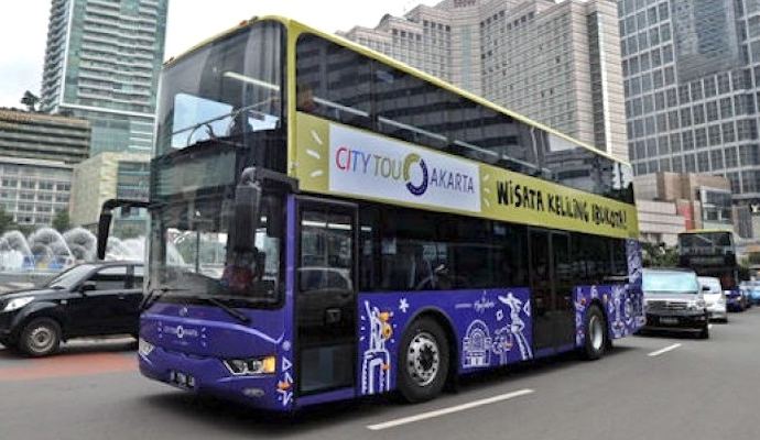 Layanan Bus Wisata Gratis Keliling Jakarta