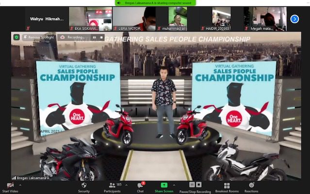 Wahana Honda Adakan Virtual Gathering Sales People Champhionship 2021