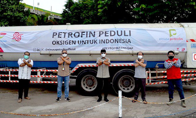 Elnusa Petrofin Salurkan Bantuan Kemanusiaan 24 Ton Liquid Oksigen