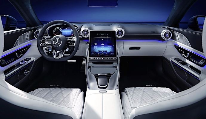 Tampilan eksklusif interior New Mercedes AMG SL