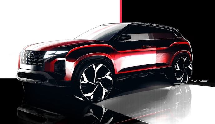 Sketsa Desain Hyundai CRETA SUV Pertama Buatan Indonesia