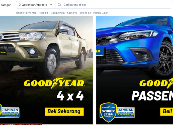 Goodyear Autocare Online Tersedia Di e-commerce
