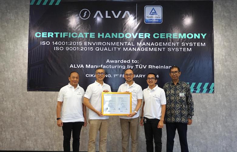 ALVA Raih Sertifikat ISO9001 dan ISO14001