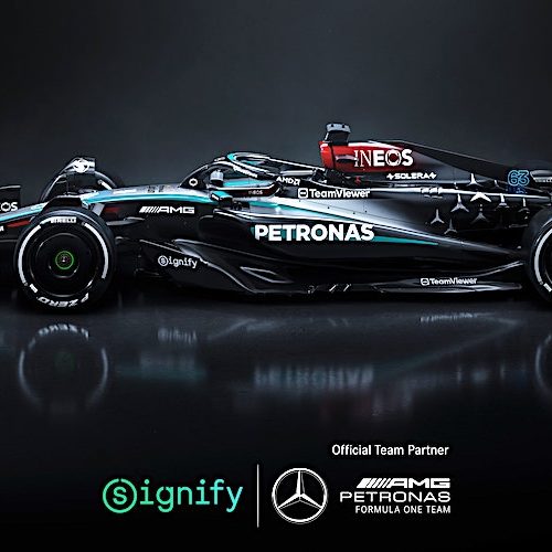 Bersama Signify, Mercedes-AMG PETRONAS Formula 1 Team Meluncurkan Kolaborasi Baru