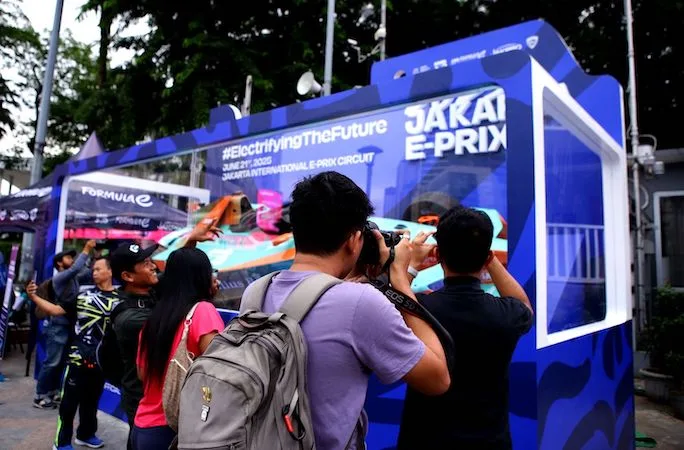 Mobil Formula E Mejeng di CFD Tiket Grandstand Harga Spesial Siap Diburu