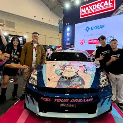 MaxDecal x SekuyaEVOS Di IMX 2025 Hadirkan GTR R35 Jadi Kanvas Seni Multiverse