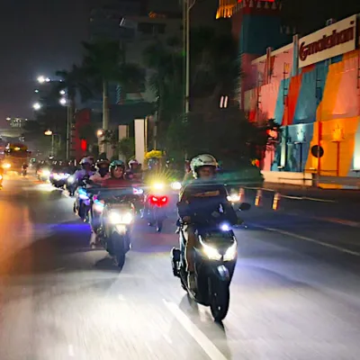 Wahana Ajak Komunitas Honda Vario Nocturnity Riding, Seru-Seruan di Malam Hari Bahas Modifikasi Sambil Rolling City