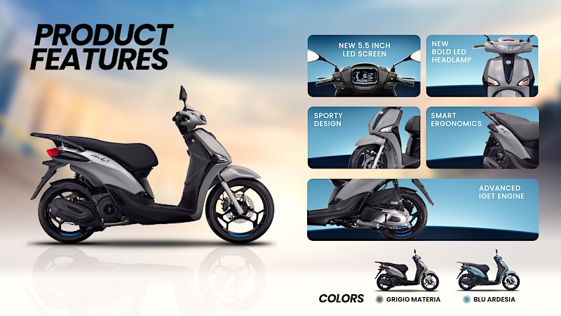 Piaggio Liberty S Kembali Membawa Semangat Urban yang Dinamis, Elegan dan Modern untuk Aktivitas Sehari-hari