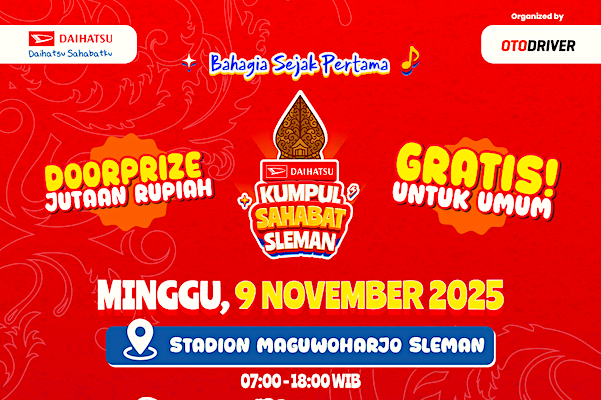 Masyarakat Sleman Bersiap Seru-Seruan Akhir Pekan bareng Daihatsu Kumpul Sahabat di 9 November 2025