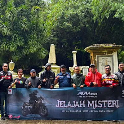 Tutup Tahun Seru Bareng Komunitas Honda Lewat ADV160 Jelajah Misteri Eksplorasi Sejarah dan Alam Bogor