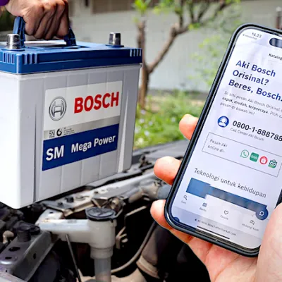 Bosch permudah pembelian aki mobil lewat layanan digital, memastikan performa kendaraan tetap optimal kapan pun dibutuhkan