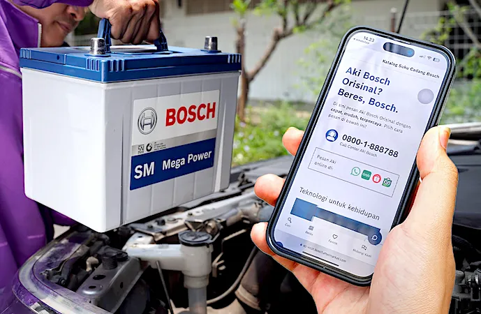Bosch permudah pembelian aki mobil lewat layanan digital, memastikan performa kendaraan tetap optimal kapan pun dibutuhkan