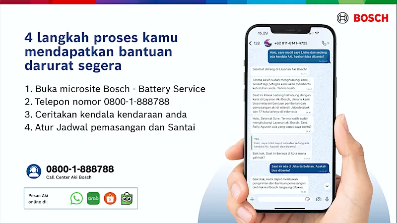 Bosch Permudah Beli Aki Mobil Secara Digital