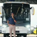 Pengiriman Bus Mercedes-Benz OH 1626 L Euro 5 dari Cikarang untuk Ekspor ke Thailand