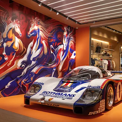Porsche Sambut Tahun Kuda dengan Mural Spirit of Legends di Jewel Changi