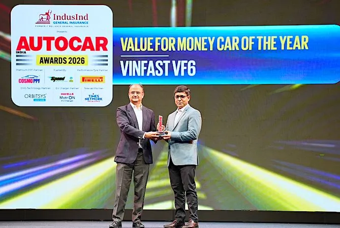VINFAST VF 6 WON “VALUE FOR MONEY CAR OF THE YEAR” AT AUTOCAR INDIA AWARDS 2026