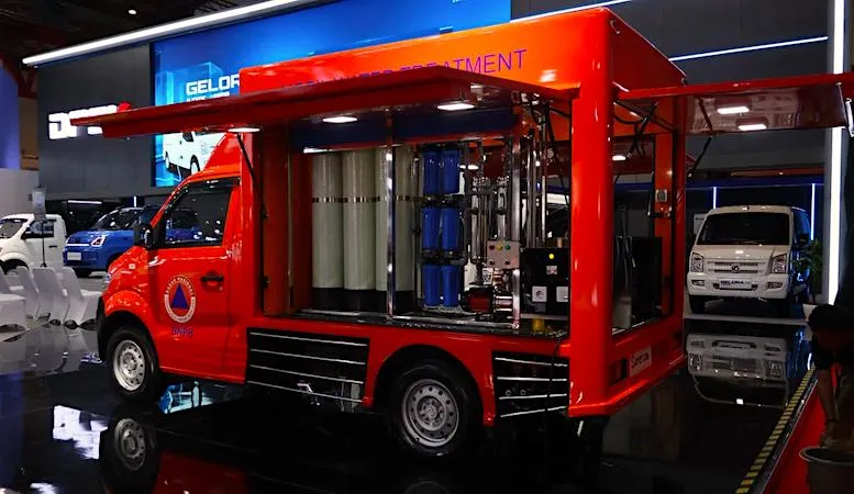 DFSK Super Cab Jadi Kendaraan Water Treatment BNPB, Siap Tembus Medan Bencana