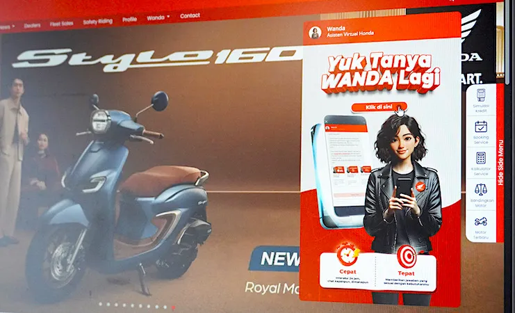 PT Wahana Makmur Sejati Perkuat Akses Informasi Katalog Digital Terintegrasi Sepeda Motor Honda melalui Asisten Virtual Wanda