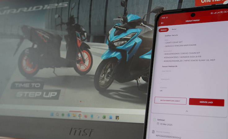Wahana Honda Tambah Fitur Riwayat Servis & Kwitansi Digital di Aplikasi Wanda, Pantau Servis Motor Real Time!