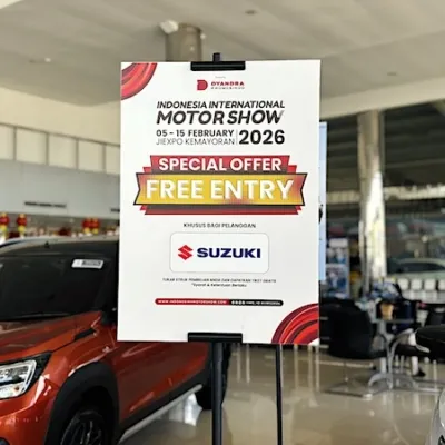 MERIAHKAN IIMS 2026, SUZUKI BAGIKAN TIKET MASUK GRATIS BAGI PELANGGAN YANG MELAKUKAN SERVIS