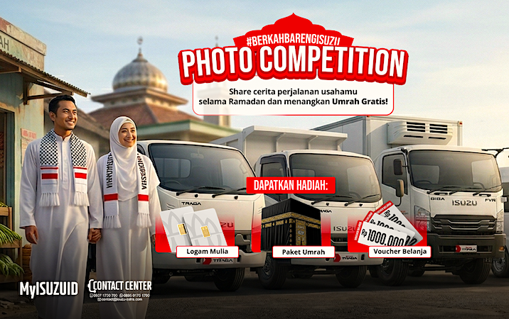 Foto Bareng Truk Isuzu Bisa Berangkat Umrah! Begini Cara Ikut #BerkahBarengIsuzu Ramadan 2026