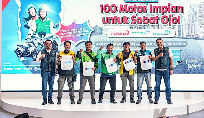 Pertamina Patra Niaga Siapkan 100 Motor untuk Ojol Lewat Program BOOM Berkah Ojek Online MyPertamina