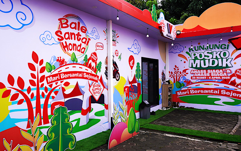 Bale Santai Honda Temani Pemudik Jakarta - Tangerang, Hadirkan Tempat Istirahat yang Aman dan Nyaman